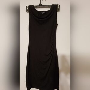 George Sleek Black Midi Dress